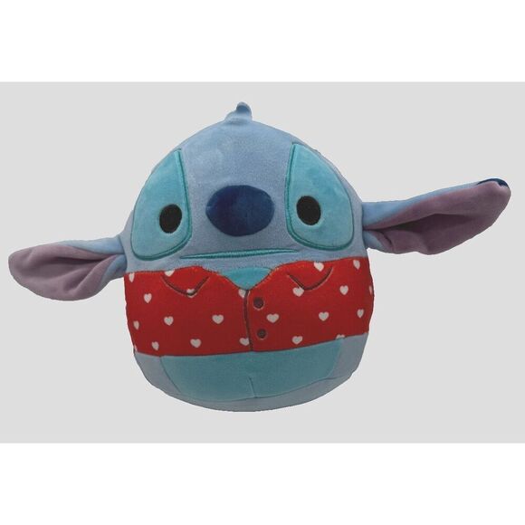 Squishmallows Disney Stitch 8” Valentine’s Day 2023 Plush Red Hearts Shirt - Picture 1 of 4